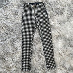 Zara high waist checkered pants